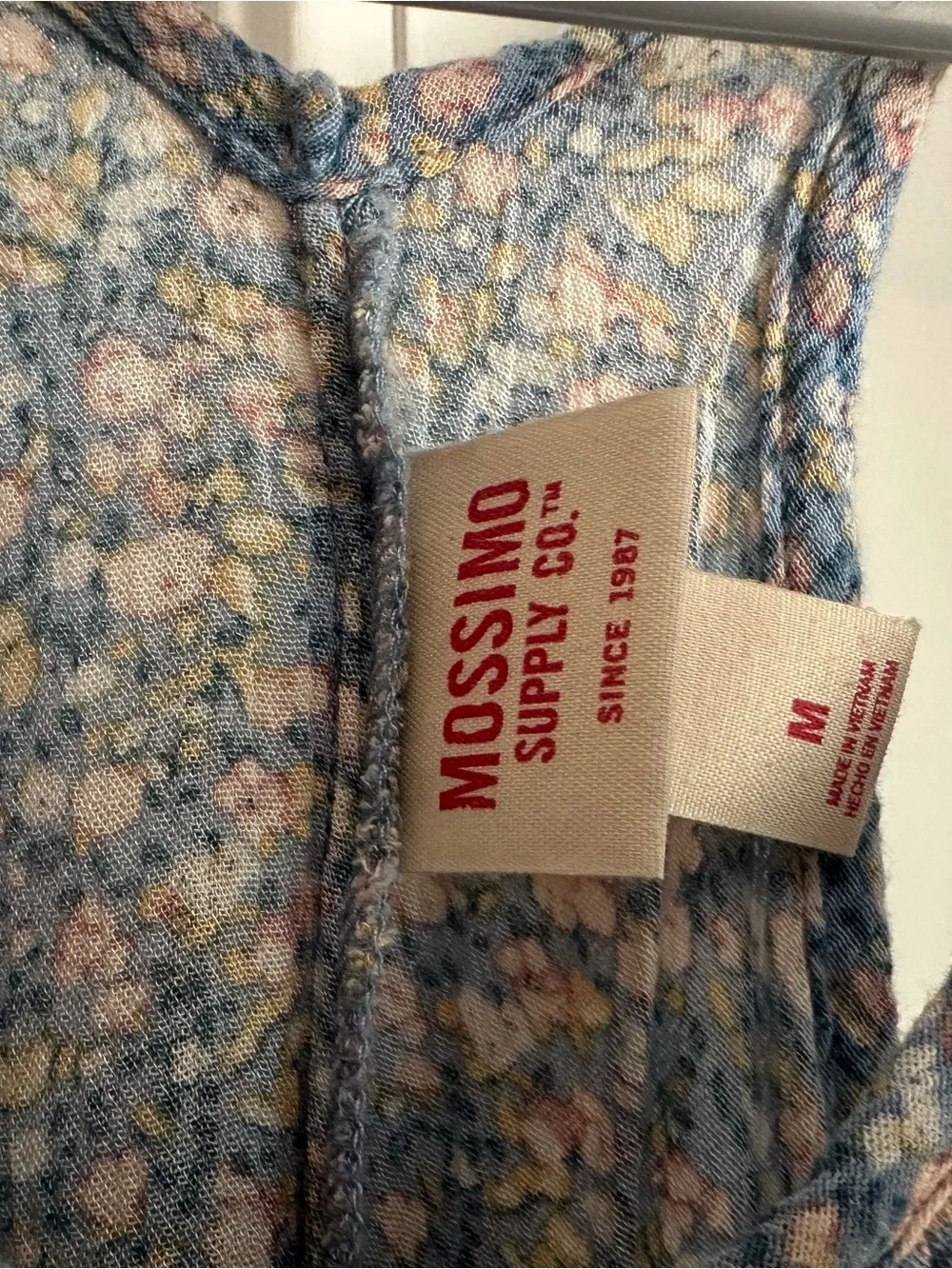 Mossimo Supply Co. Light Blue Floral Swing Camisole